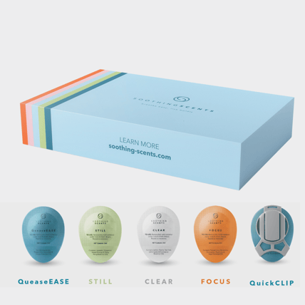 Copy of Q u e a s e EAS E Comfort S T I L L Calm CLEA R Breathe Easy F OC U S Uplift QuickCLIP For prolonged use